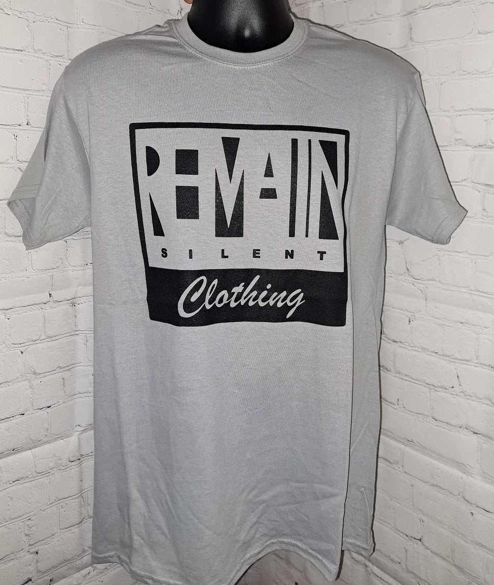 Black Custom Logo Shirt | Black Logo Shirt | Remain Silent Clothing