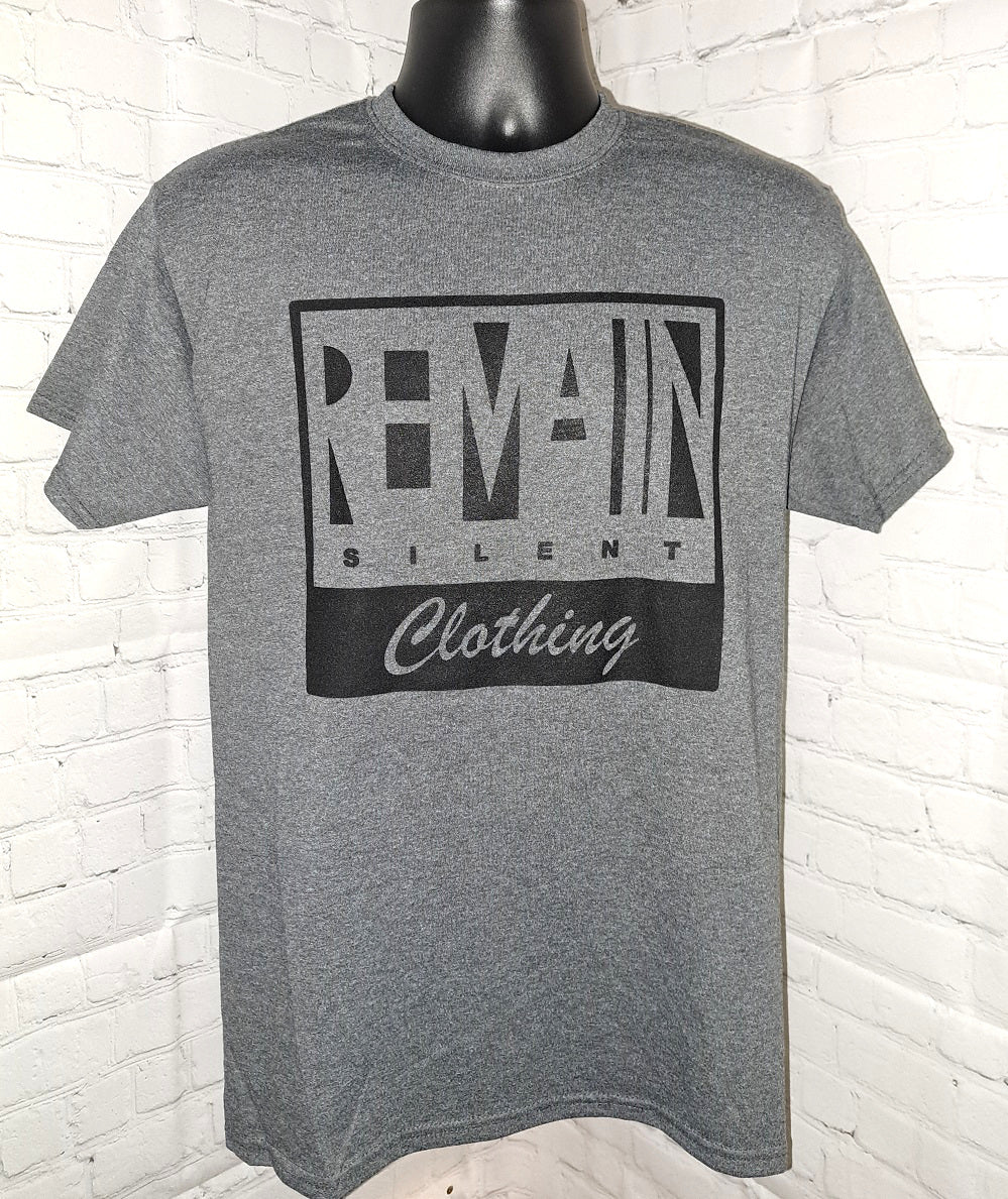 Black Custom Logo Shirt | Black Logo Shirt | Remain Silent Clothing