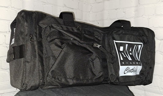 Duffle Tag Logo Bag | Black Duffle Bag | Remain Silent Clothing