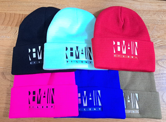 Knit & Fleece Caps | Stocking Logo Caps | Remain Silent Clothing