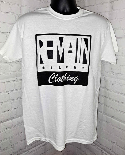 Remain Silent Tag Logo Shirt - Black Ink