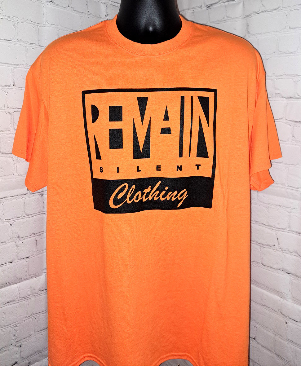 Black Custom Logo Shirt | Black Logo Shirt | Remain Silent Clothing