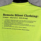 Remain Definition Shirt | Customs Shirt | Remain Silent Clothing