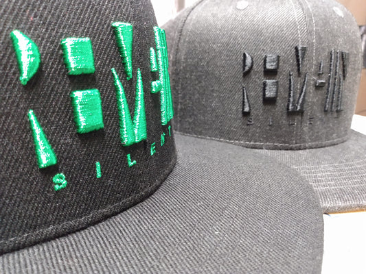 Puff Snap Back Hats | 3D Embroidered Hats | Remain Silent Clothing